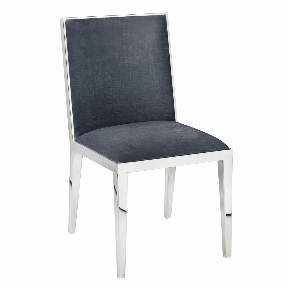 Emario Charcoal Velvet Chair