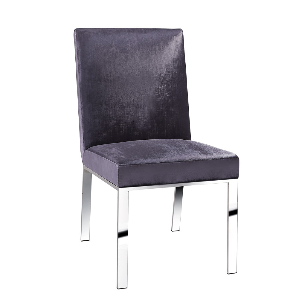Wellington Charcoal Velvet Dining Chair