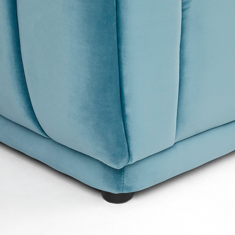 Dimoda Chair: Sky Blue Velvet