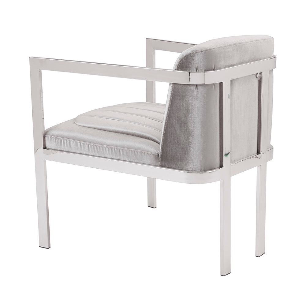 Sullivan Grey Velvet Chair