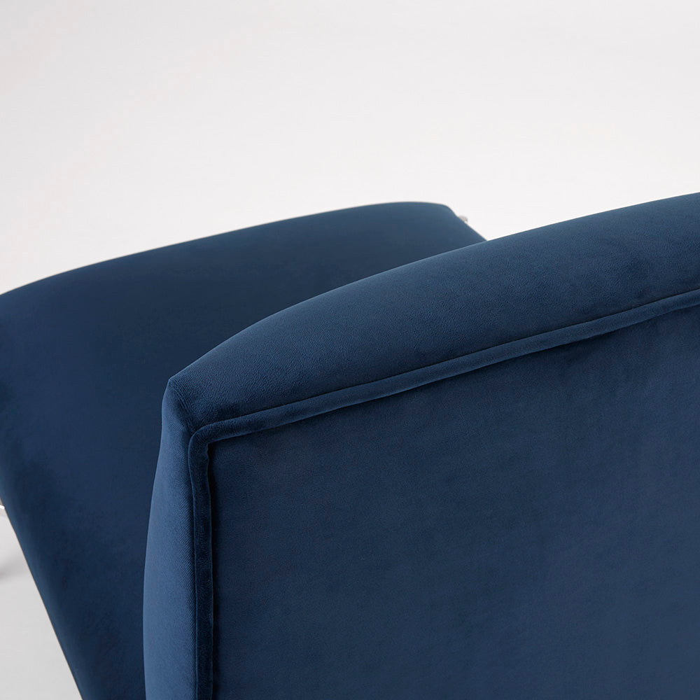 Barrymore Blue Velvet Chair