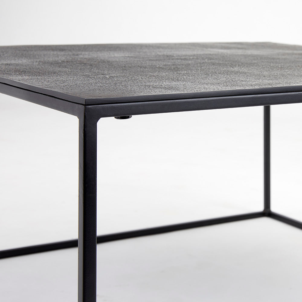 Iron Square Tables: Black