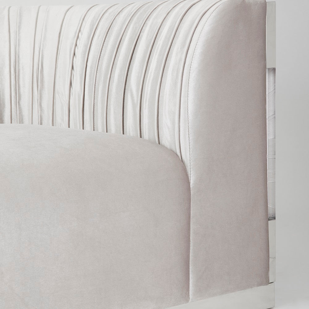 Paloma Sofa Grey Velvet