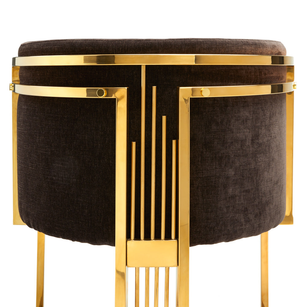 Theo Chair: Java Chocolate Fabric