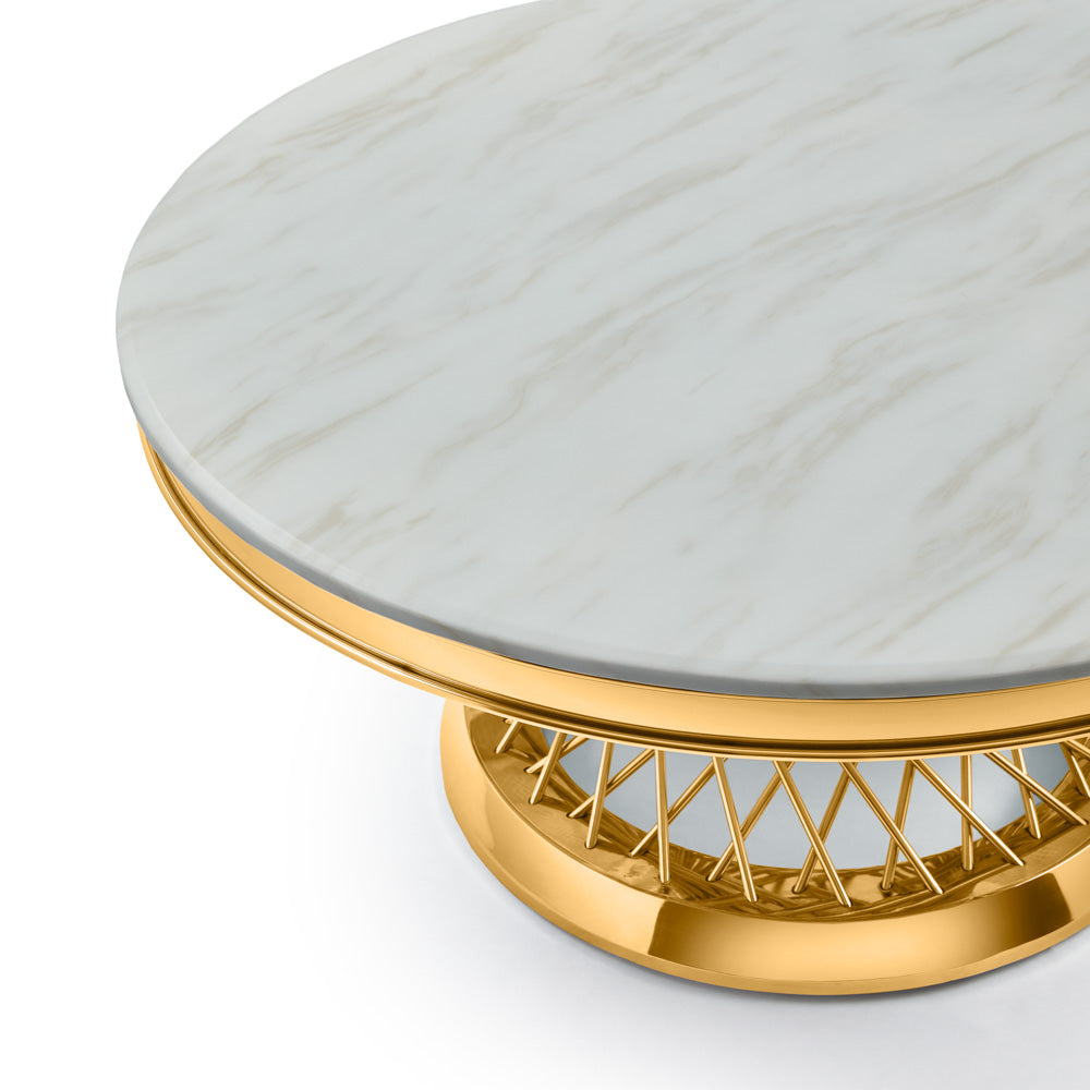 Bailey Coffee Table: Gold