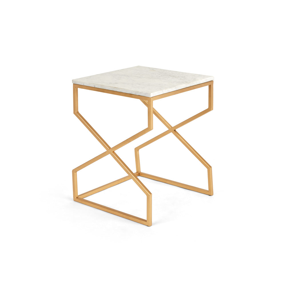 Herbert Gold Nesting End Tables (Set of 2)
