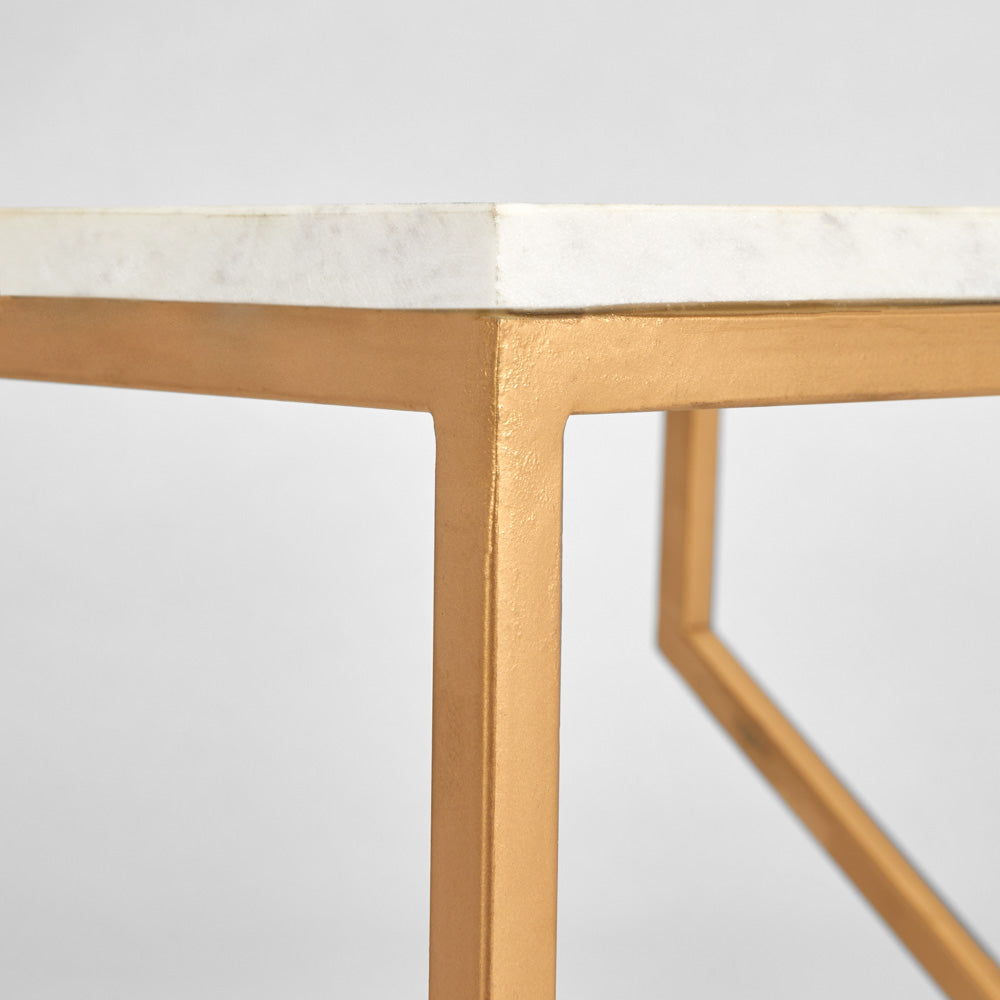 Herbert Gold Nesting End Tables (Set of 2)