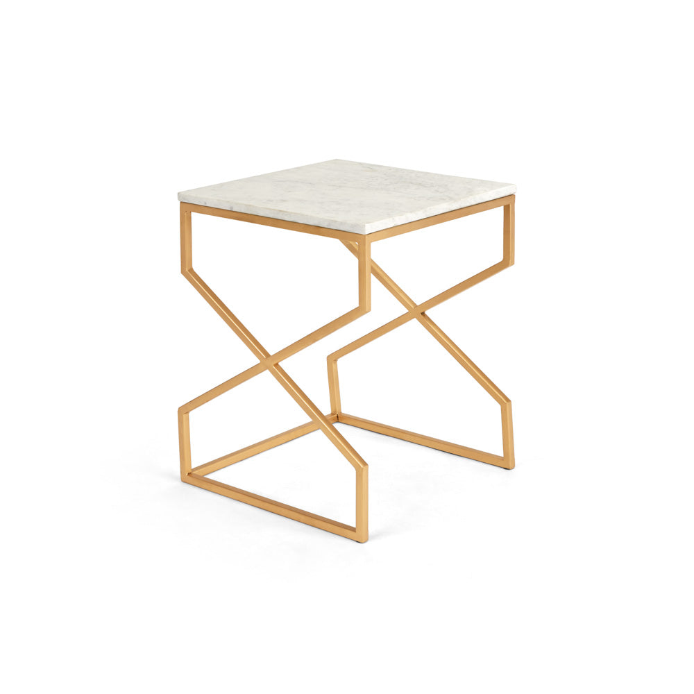 Herbert Gold Nesting End Tables (Set of 2)