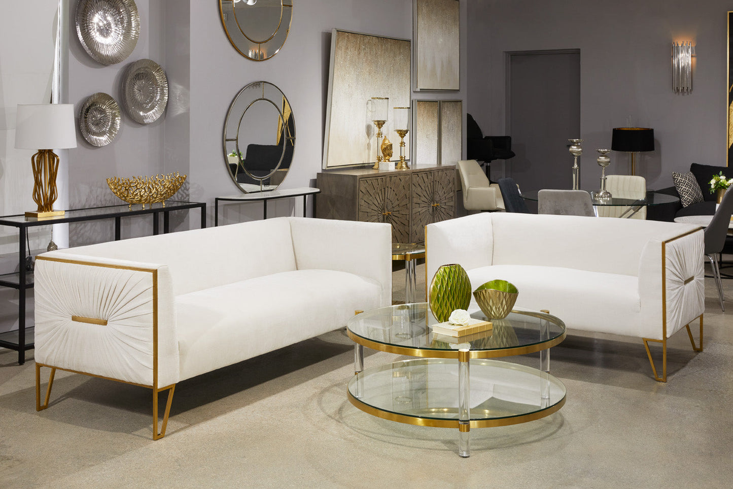 Paloma Coffee Table: Gold