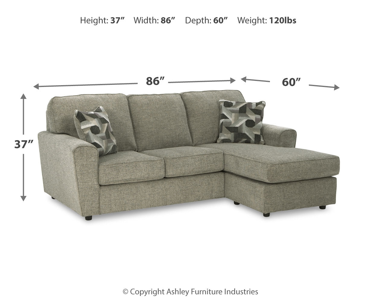 Cascilla Sofa Chaise and Loveseat