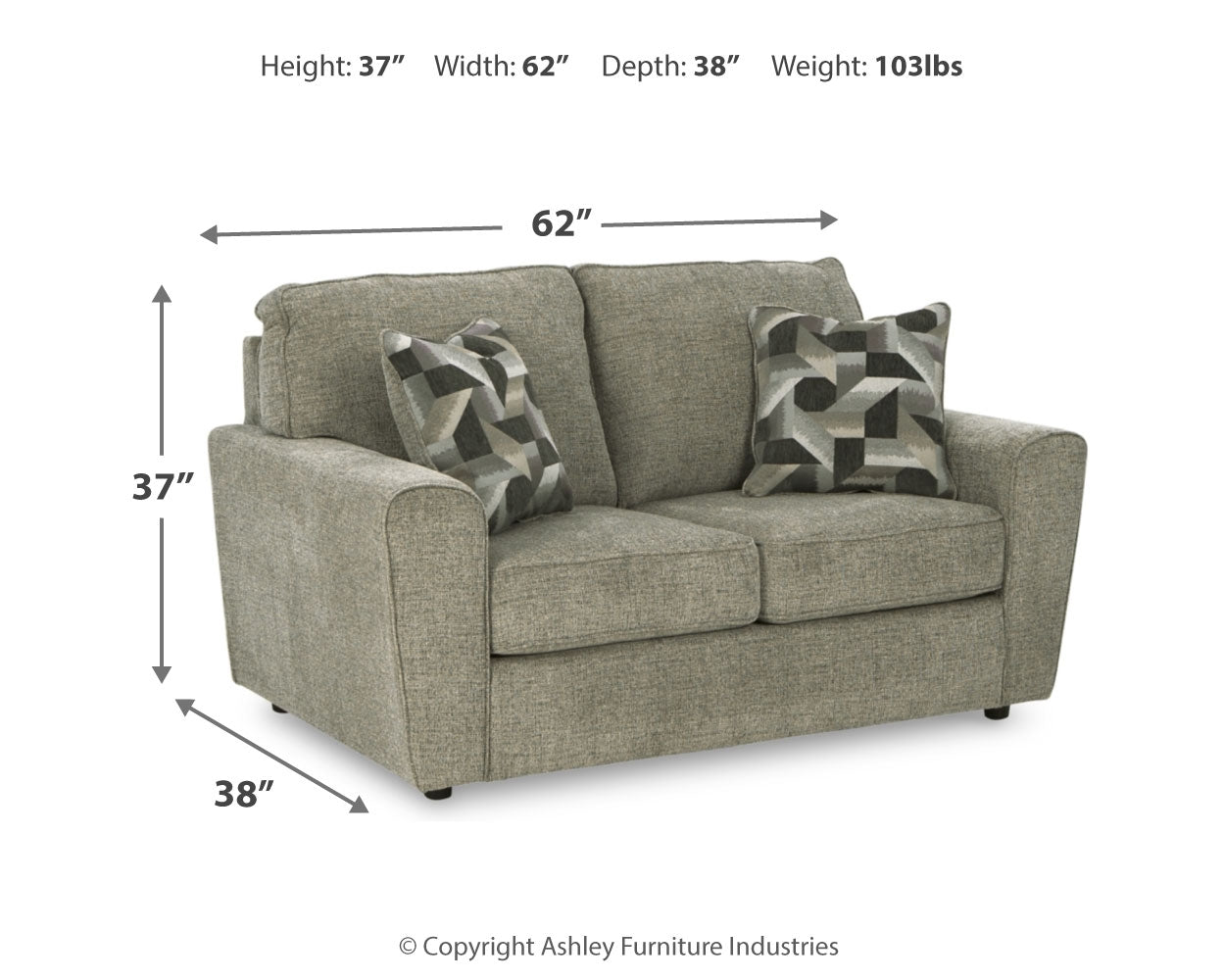 Cascilla Sofa Chaise and Loveseat