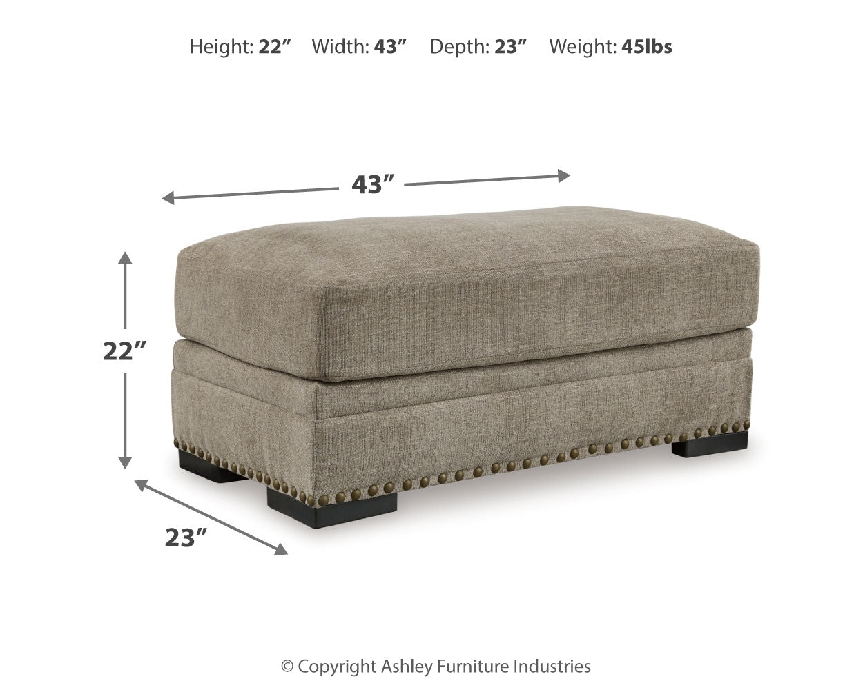 Galemore Sofa, Loveseat, Oversized Chair and Ottoman