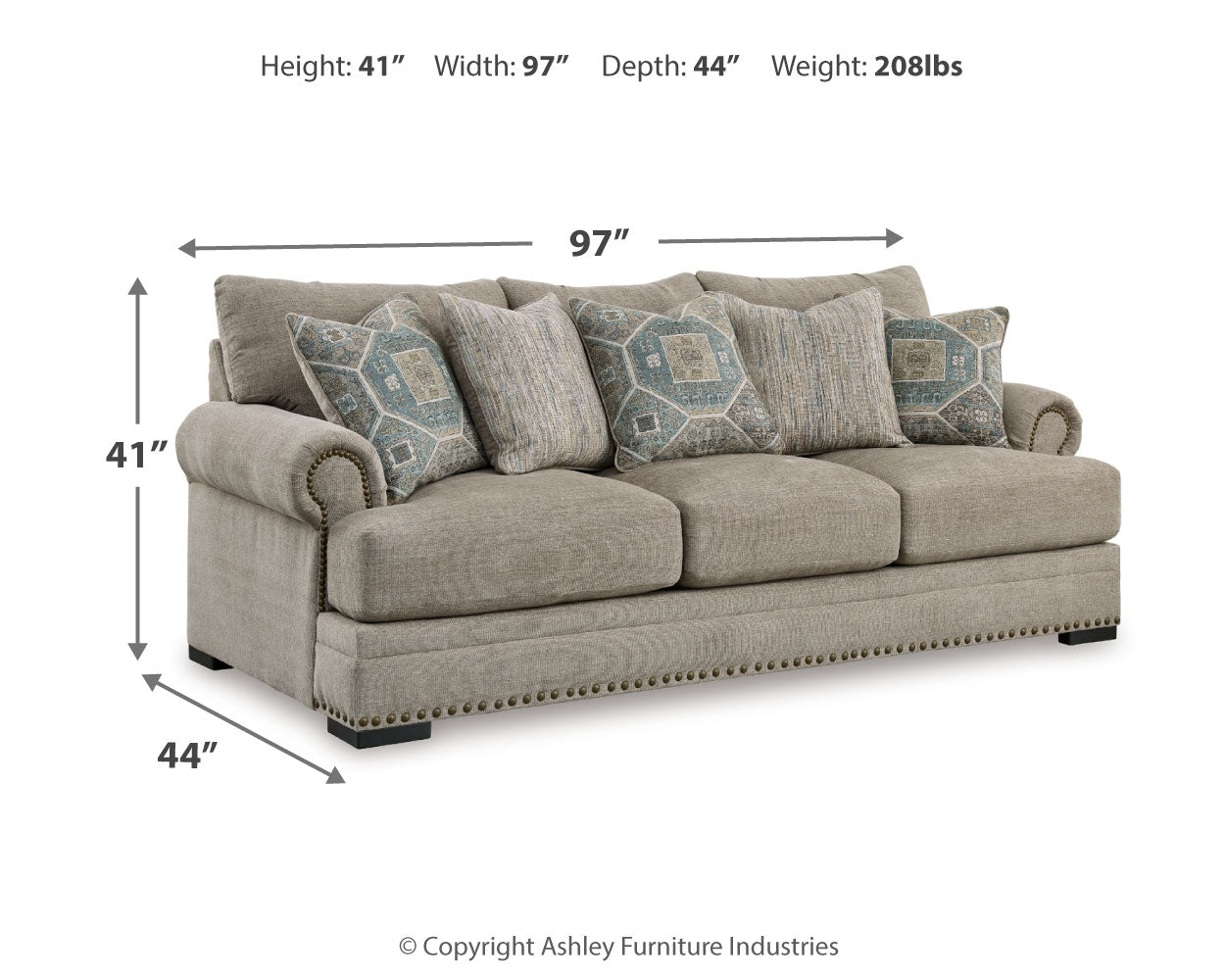 Galemore Sofa, Loveseat, Oversized Chair and Ottoman