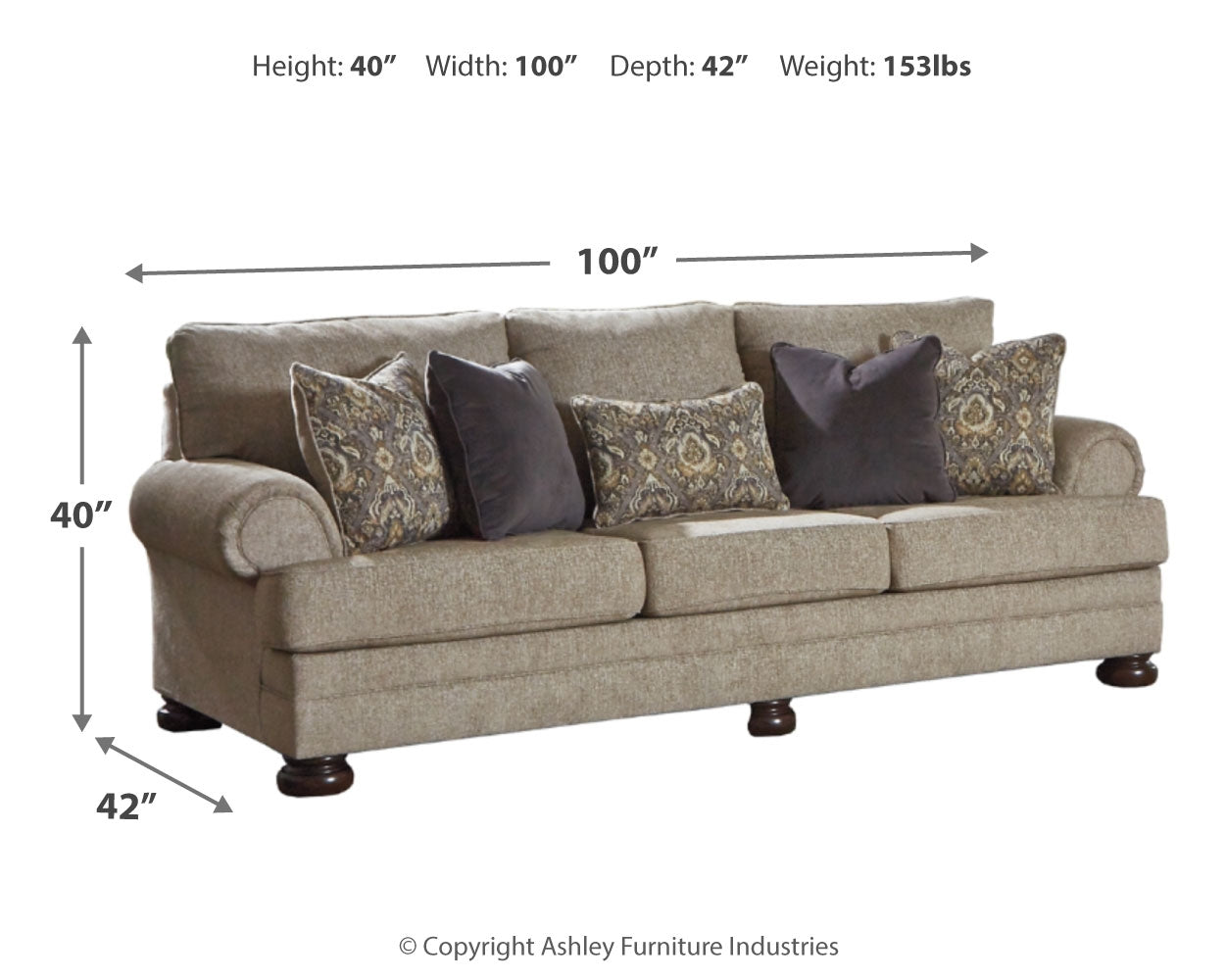 Kananwood Sofa, Chair and Ottoman