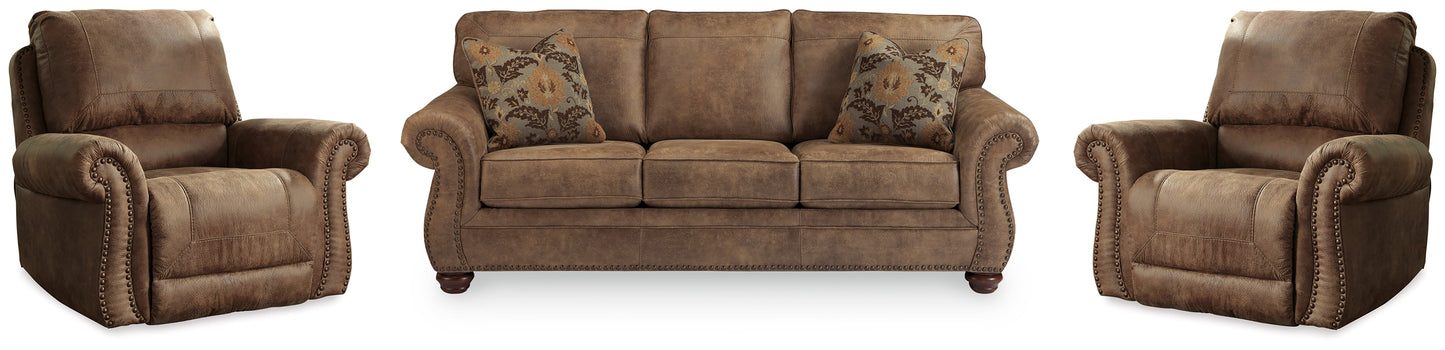Larkinhurst Sofa and 2 Recliners