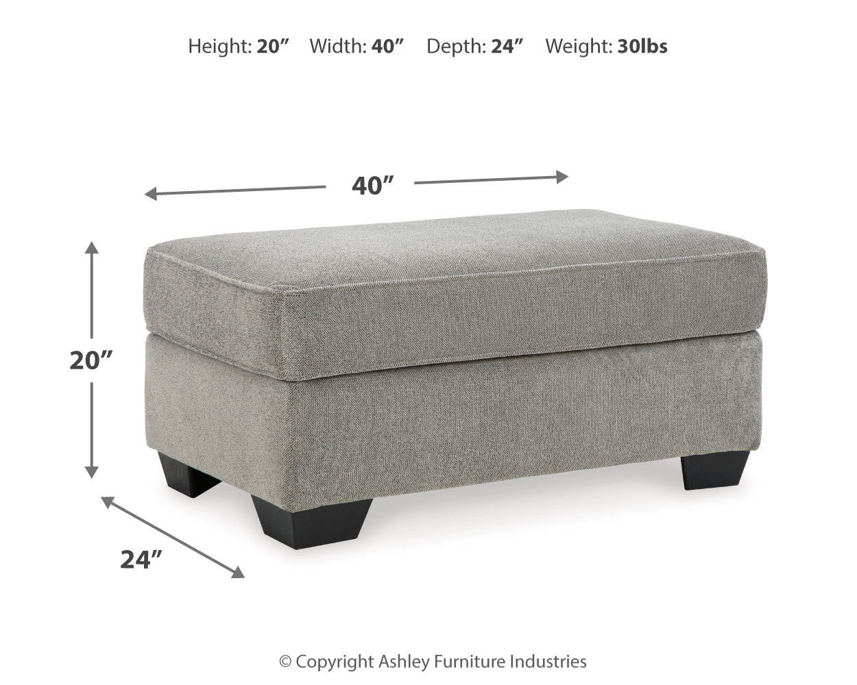 Deakin Oversized Chair and Ottoman