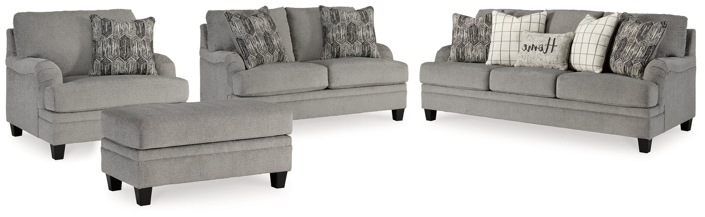 Davinca Sofa, Loveseat, Oversized Chair and Ottoman