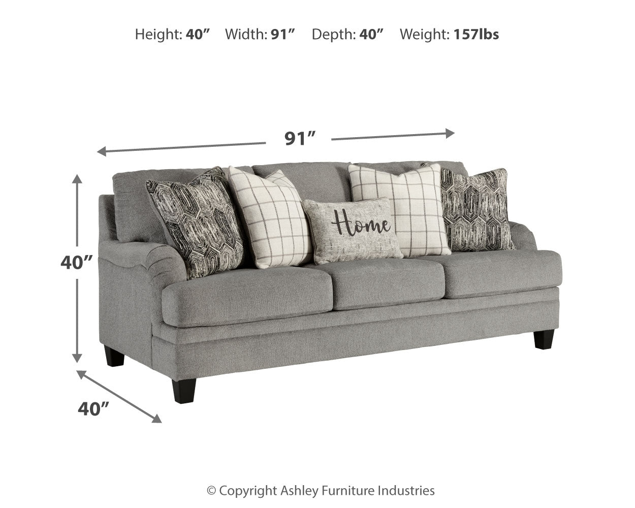 Davinca Sofa, Loveseat, Oversized Chair and Ottoman