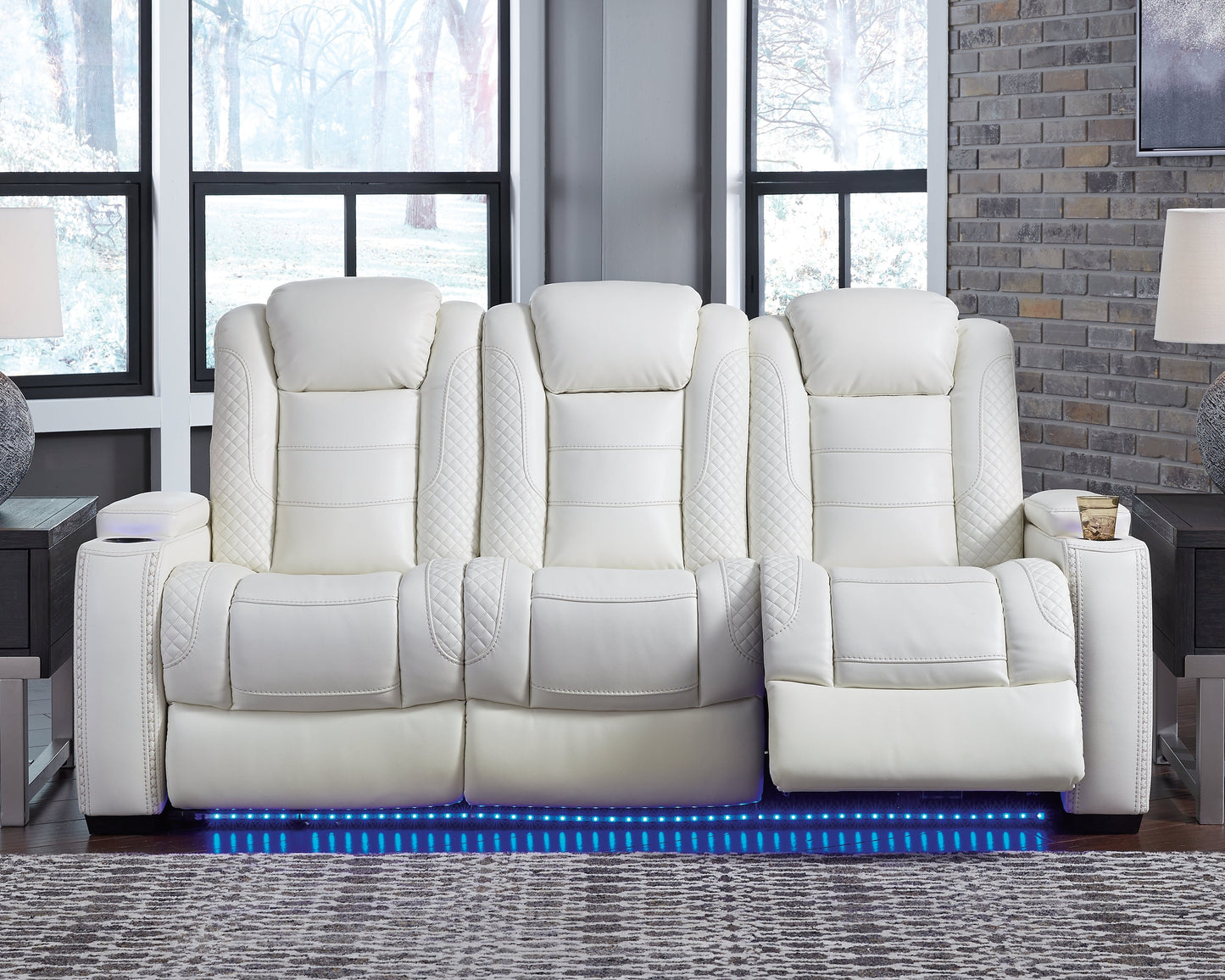 Party Time Power Reclining Sofa and Loveseat with Power Recliner