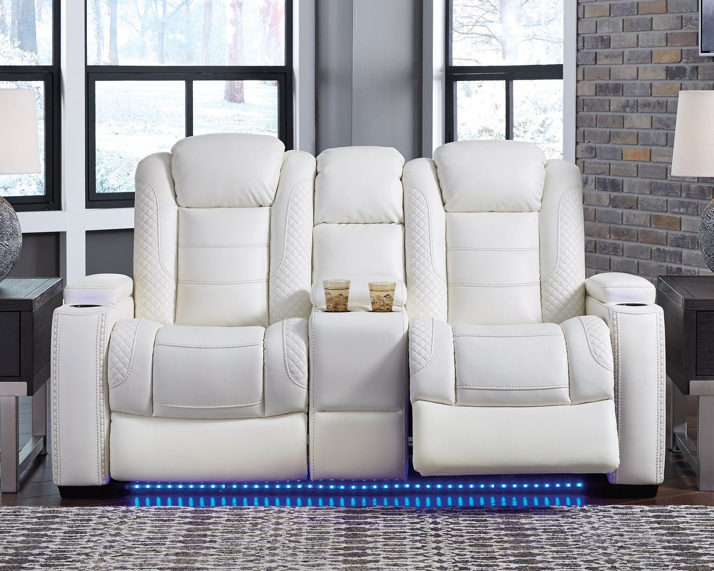 Party Time Power Reclining Sofa and Loveseat with Power Recliner