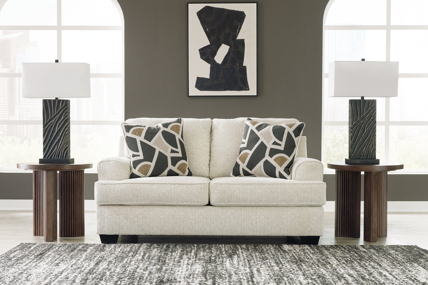 Heartcort Sofa, Loveseat, Oversized Chair and Ottoman