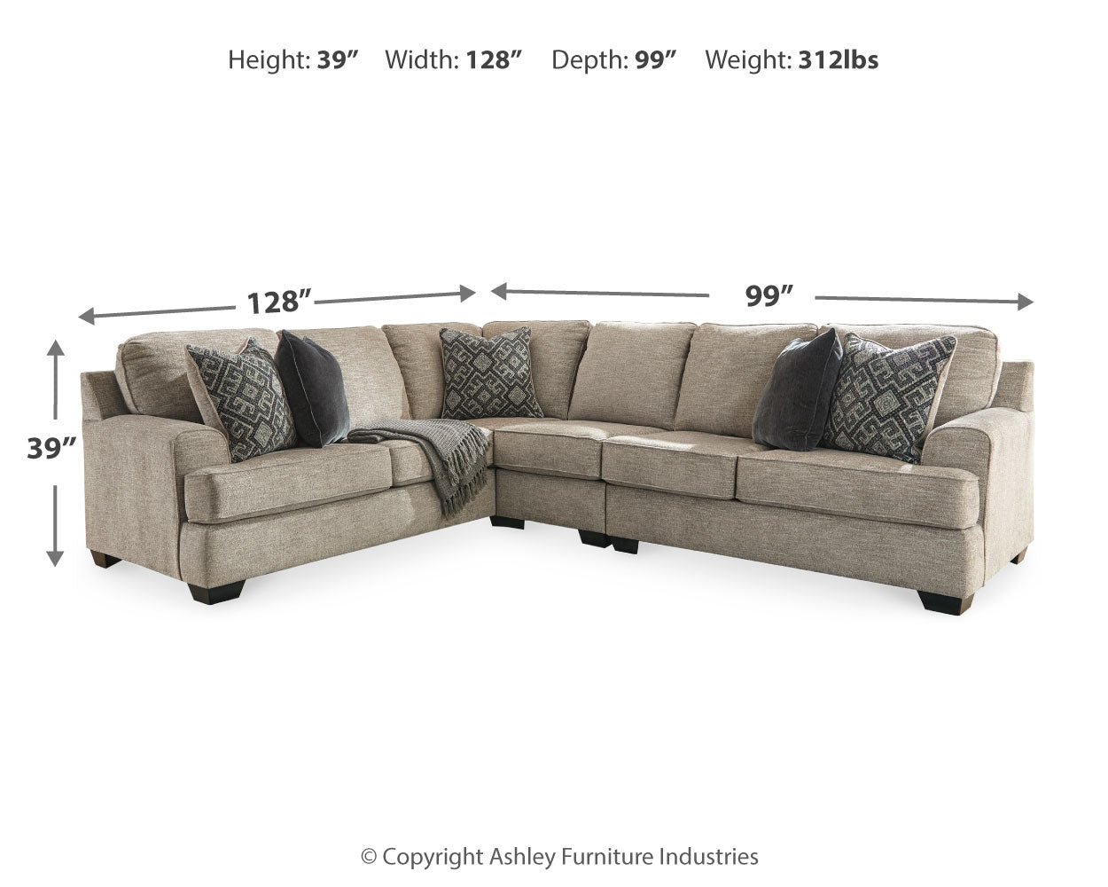 Bovarian 3-Piece Sectional
