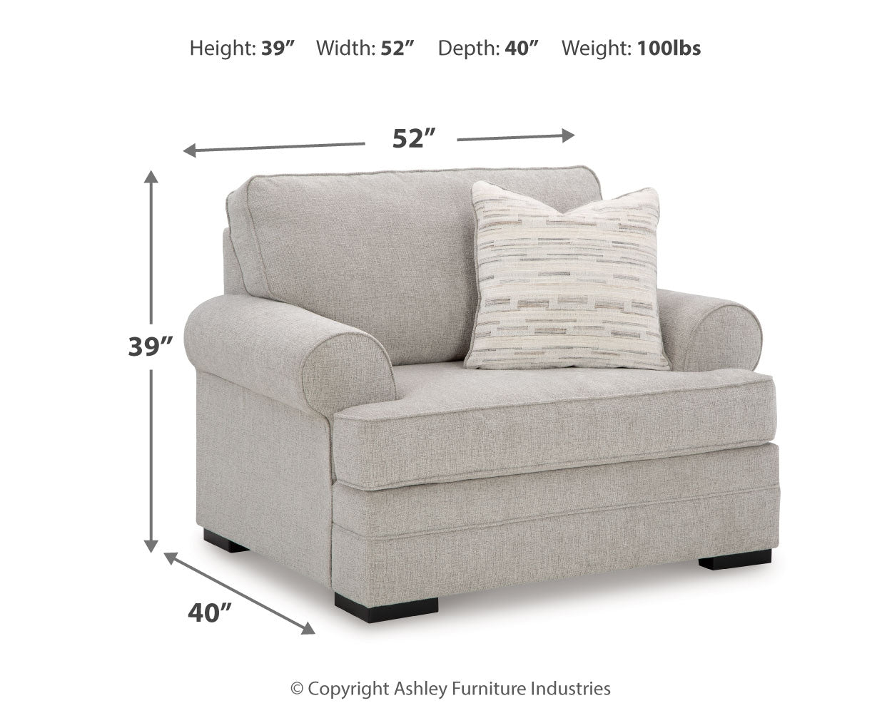 Eastonbridge Sofa Chaise and Oversized Chair