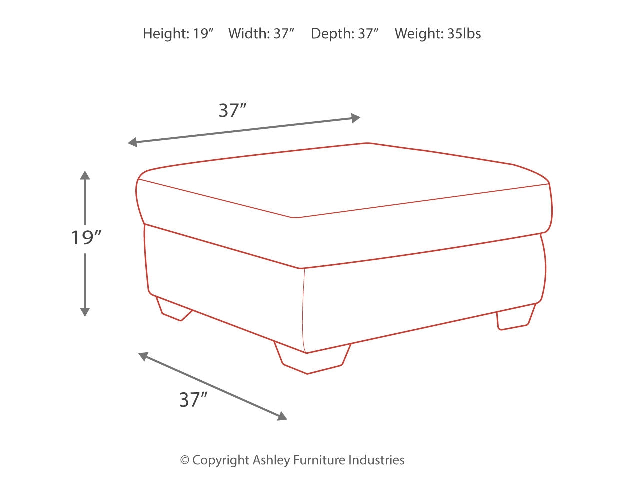 Accrington Oversized Ottoman