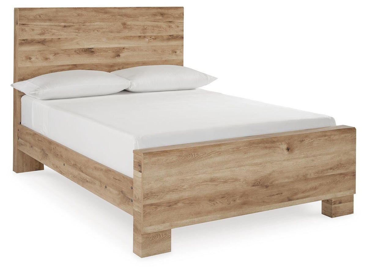 Hyanna - Full Panel Bed - Tan Brown - Wood