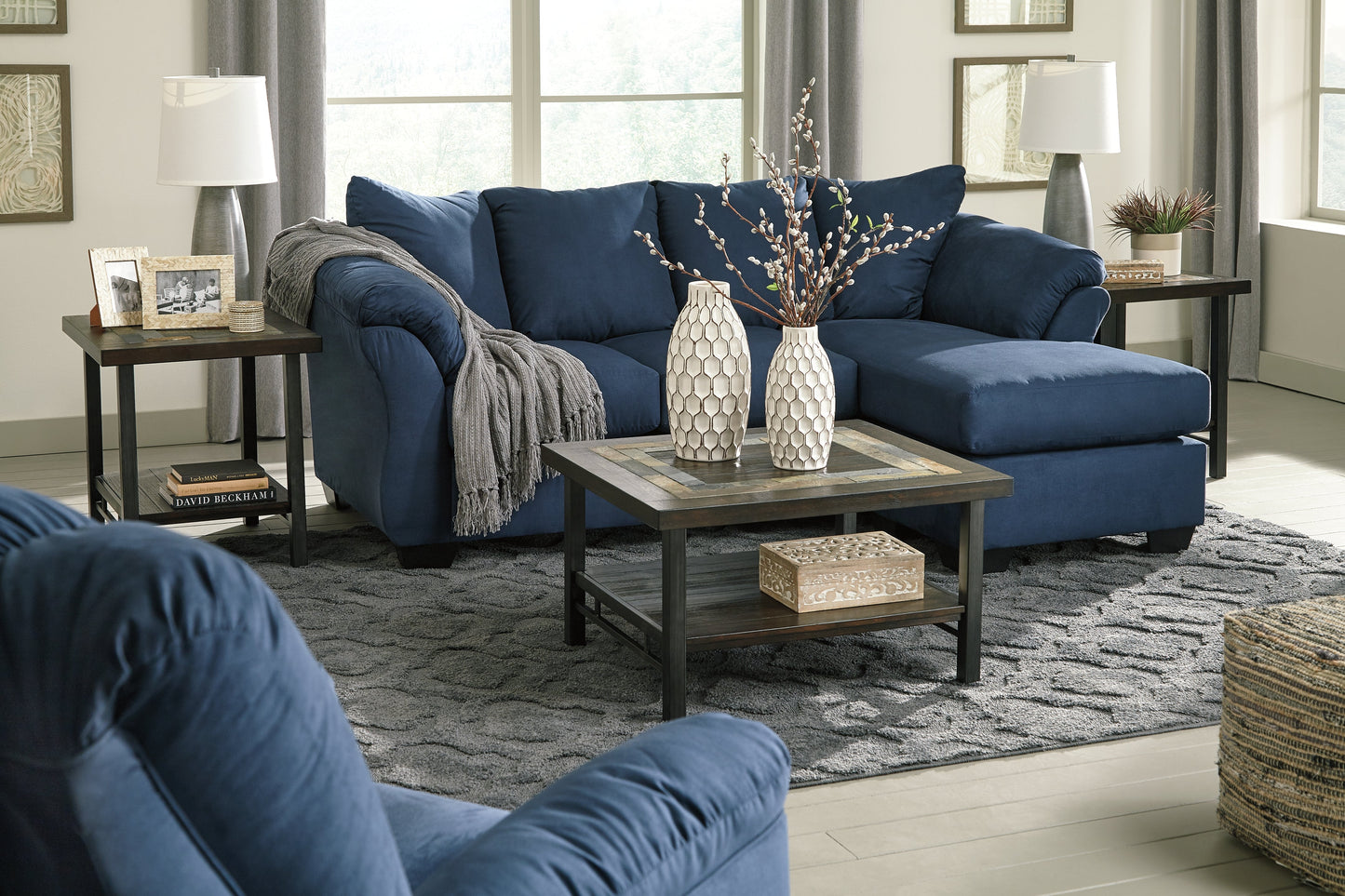 Darcy Sofa Chaise and Recliner