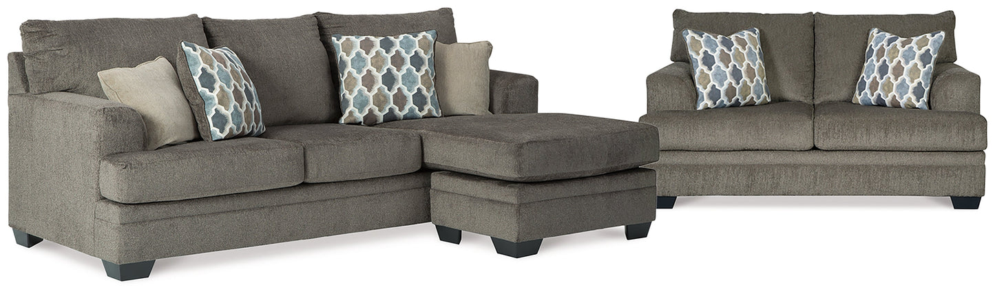 Dorsten Sofa Chaise and Loveseat
