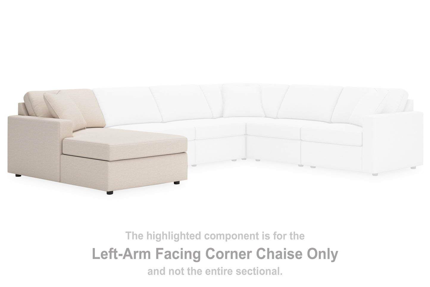 Modmax 6-Piece Sectional with Chaise and Ottoman