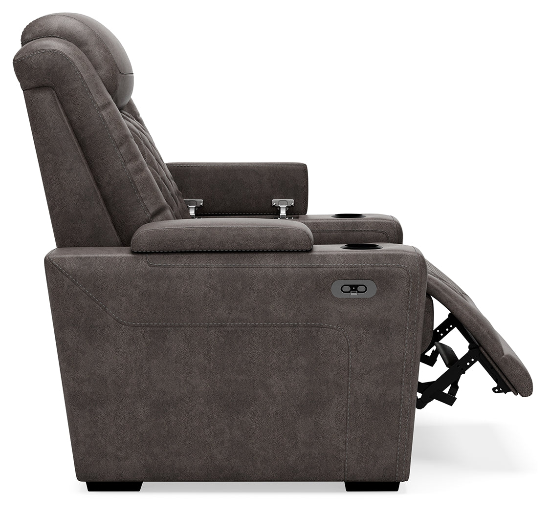 HyllMont Power Reclining Sofa and Power Recliner