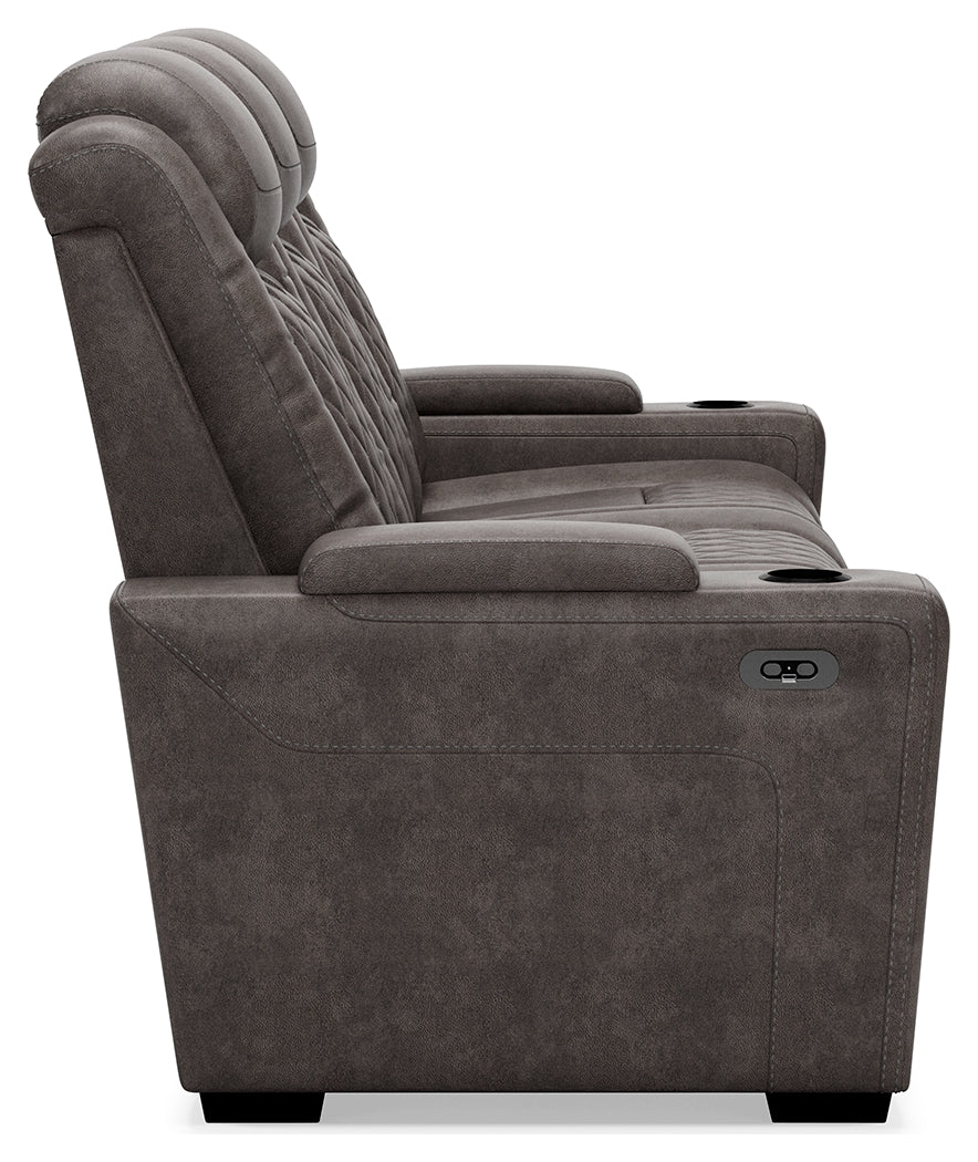 HyllMont Power Reclining Sofa and Power Recliner