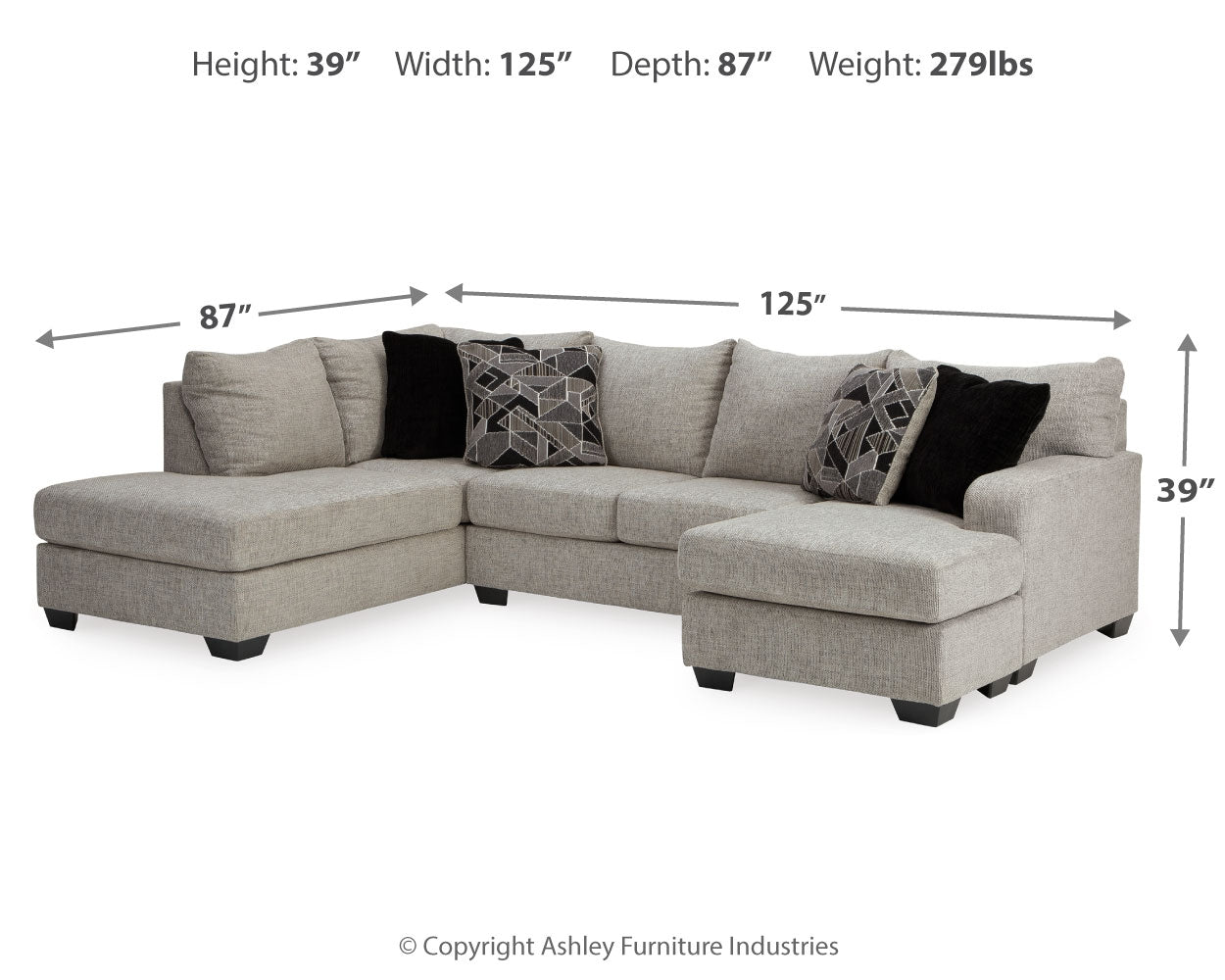 Megginson 2-Piece Sectional with Chaise
