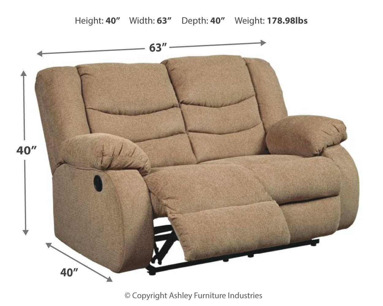 Tulen Reclining Loveseat
