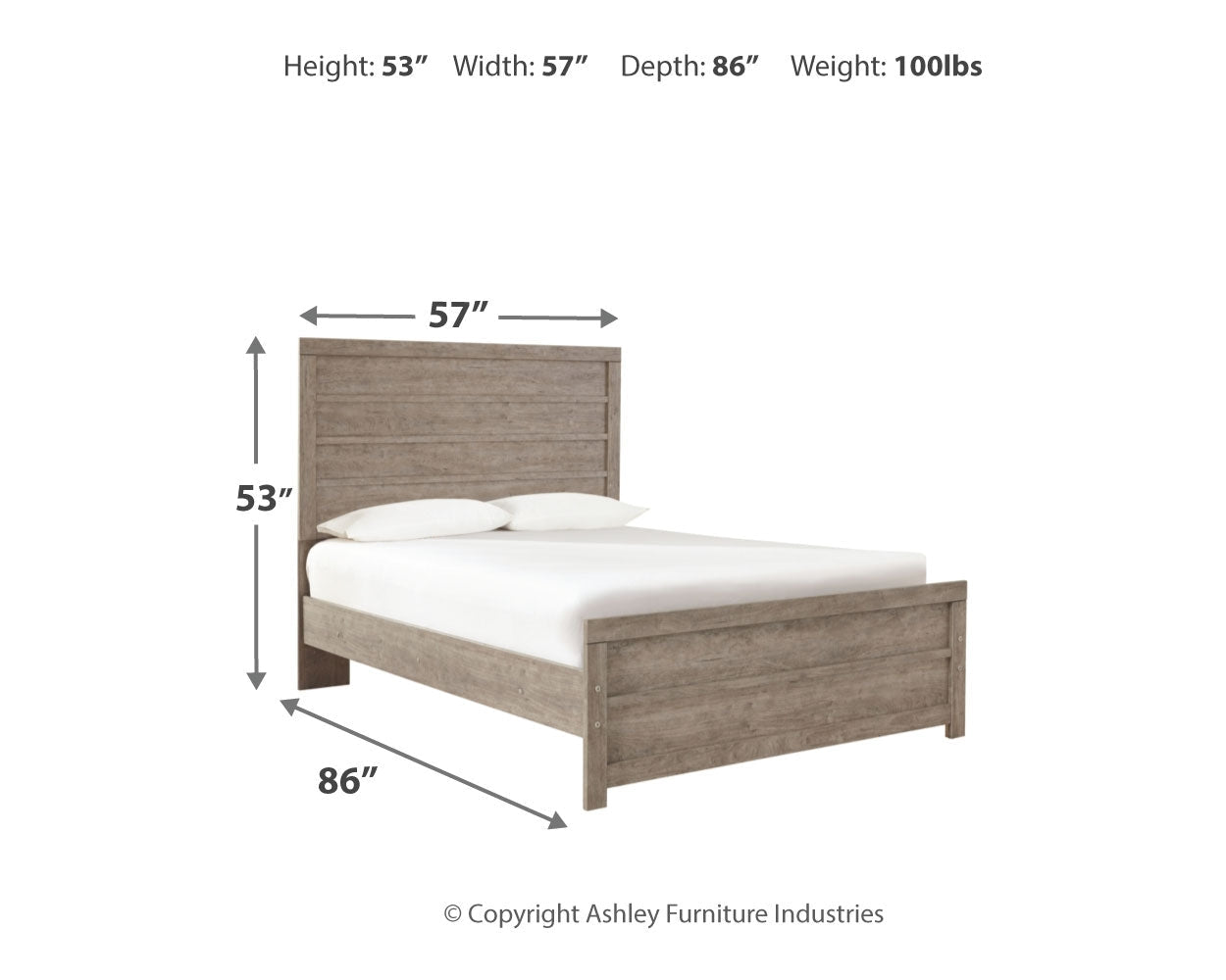 Culverbach Full Panel Bed with Chest of Drawers and Nightstand