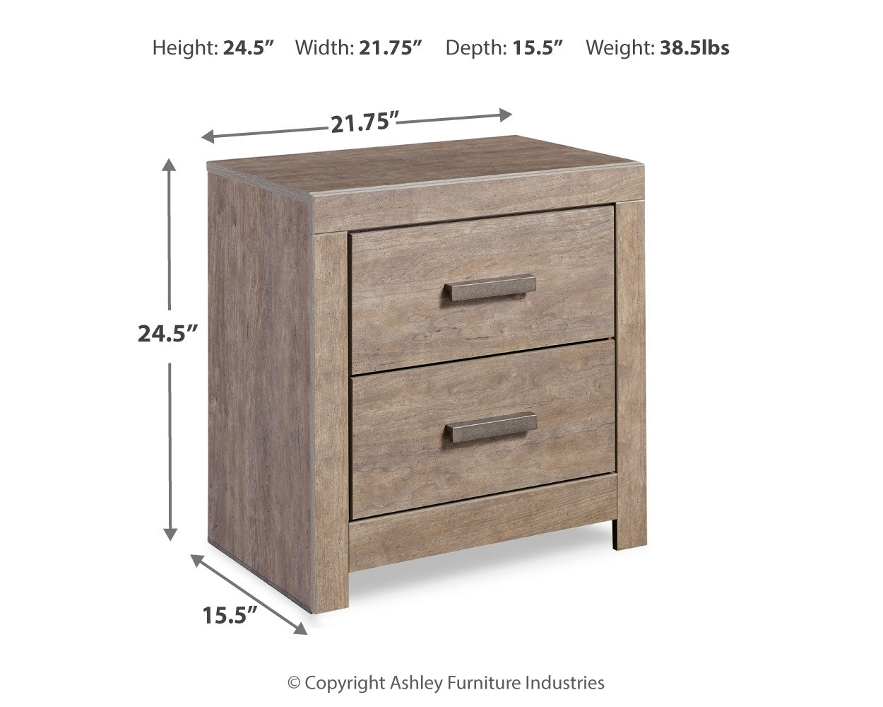 Culverbach Full Panel Bed, Dresser and Nightstand