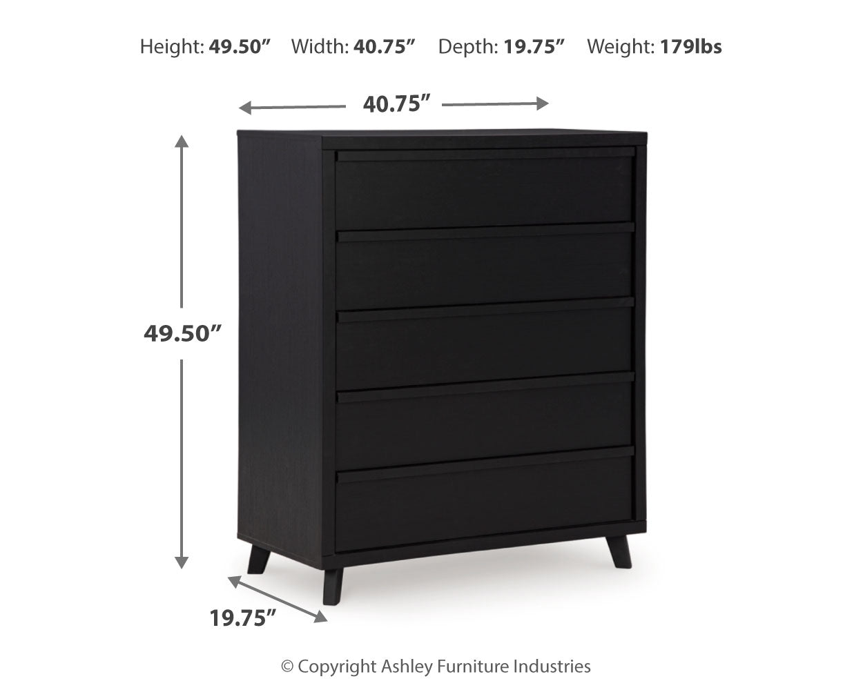 Danziar Queen Bed, Dresser, Mirror, Chest and Nightstand