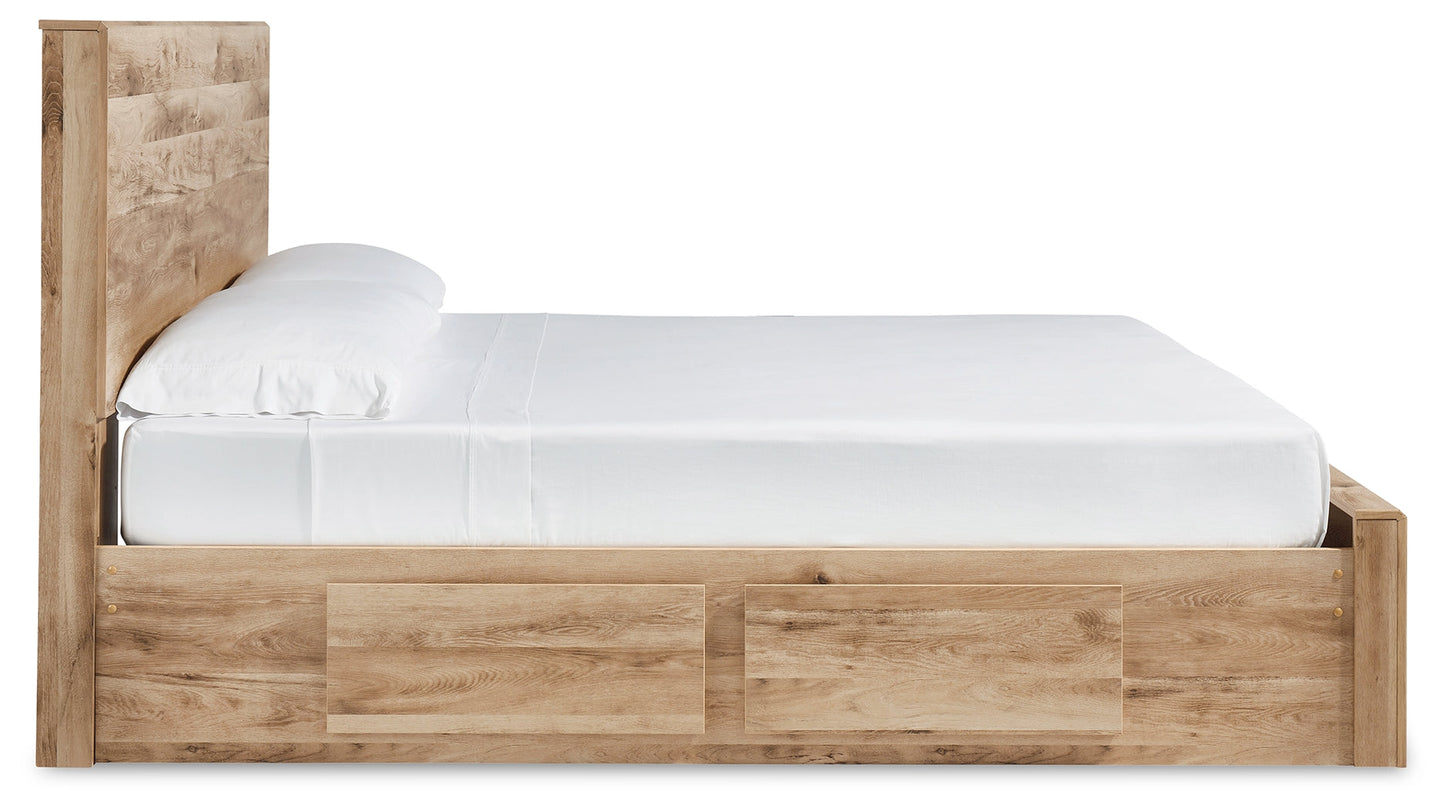 Hyanna King Panel Storage Bed with 2 Under Bed Storage Drawer
