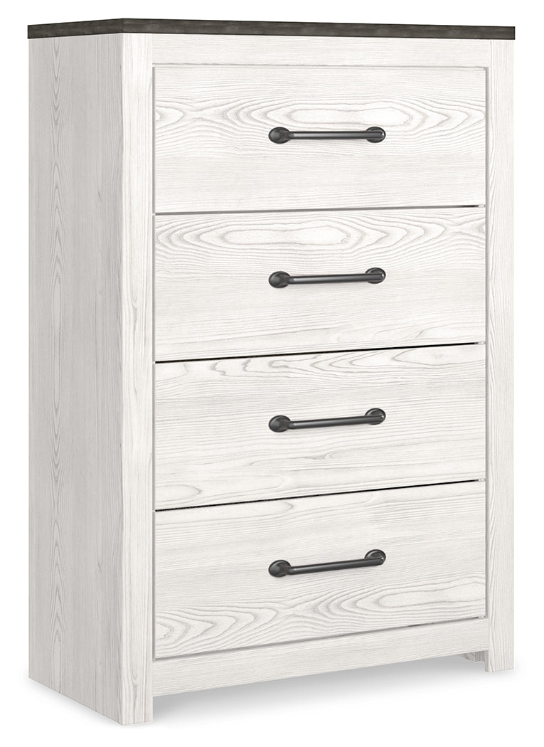 Gerridan Queen Panel Bed, Dresser, Mirror, Chest and Nightstand