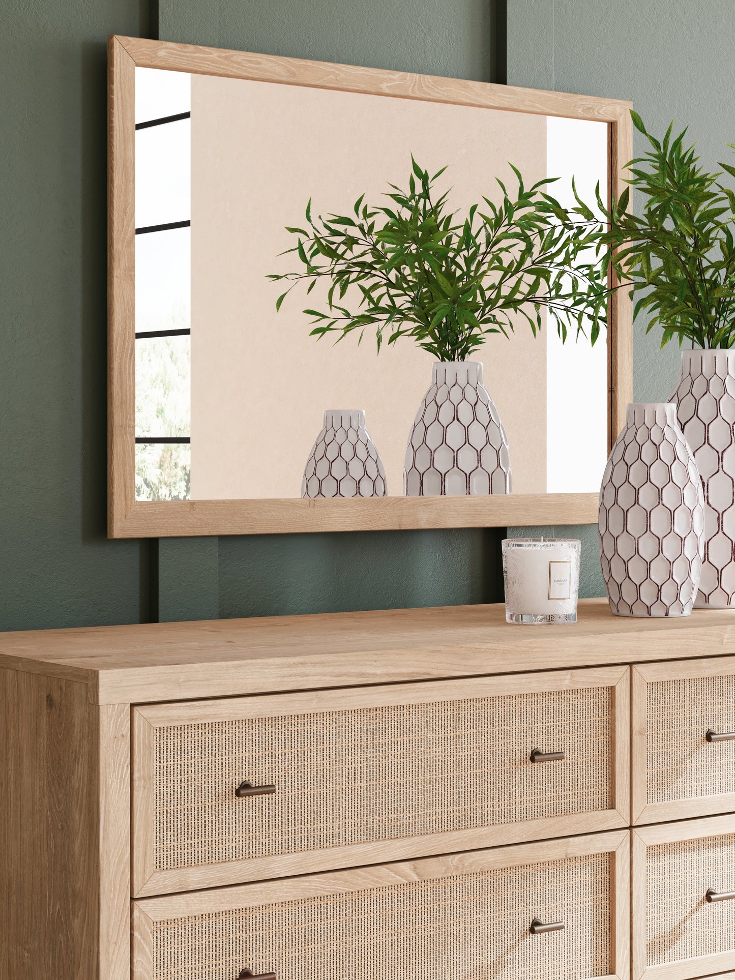Cielden Queen Panel Bed, Dresser, Mirror and Nightstand