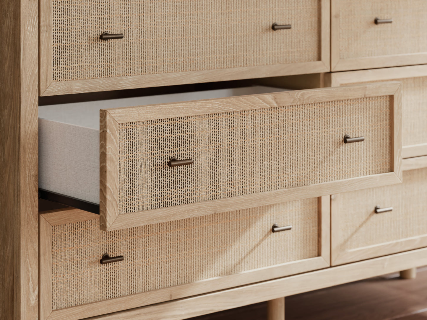 Cielden Queen Panel Bed, Dresser and Nightstand