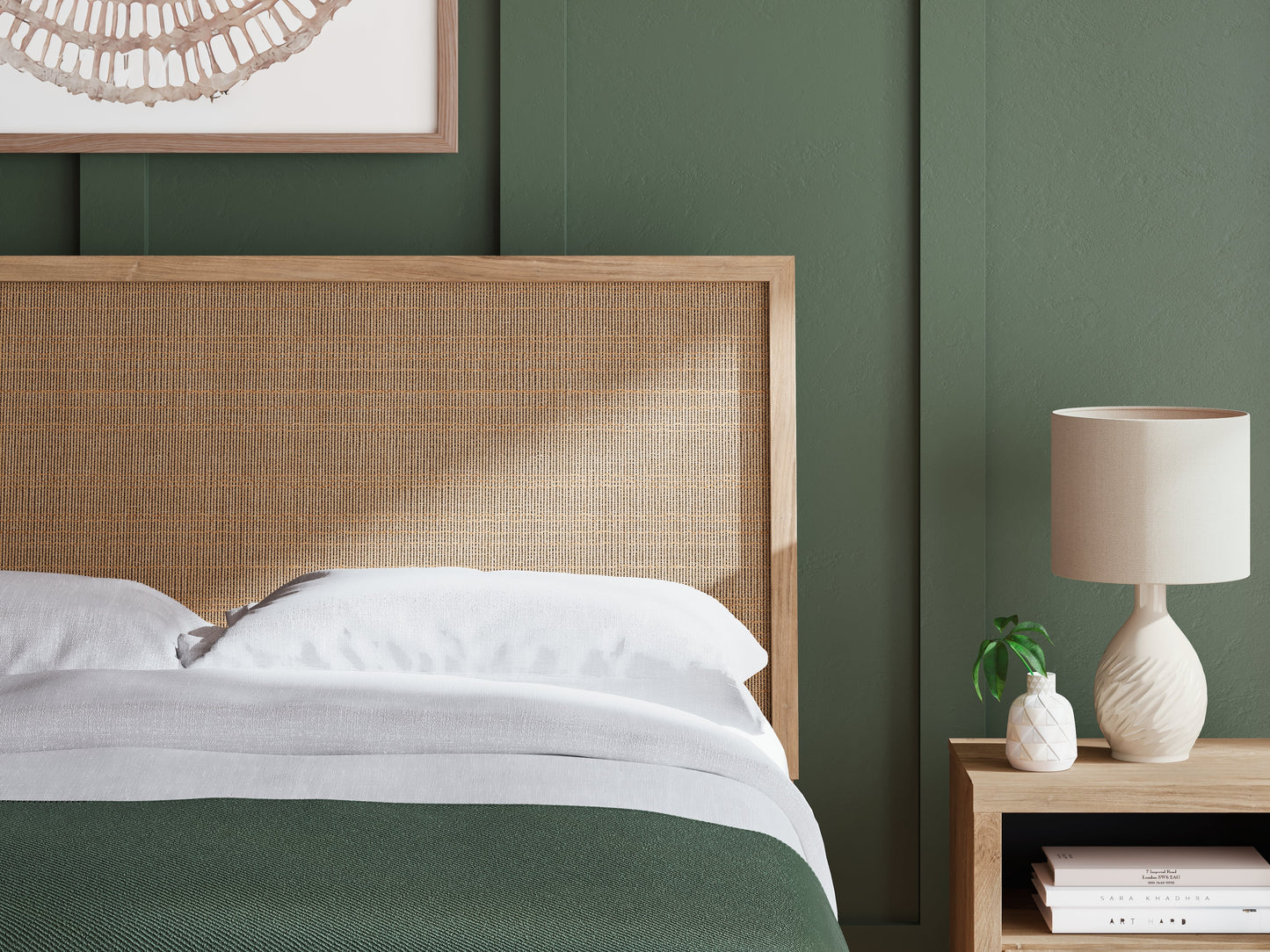 Cielden Queen Panel Bed, Dresser and Nightstand