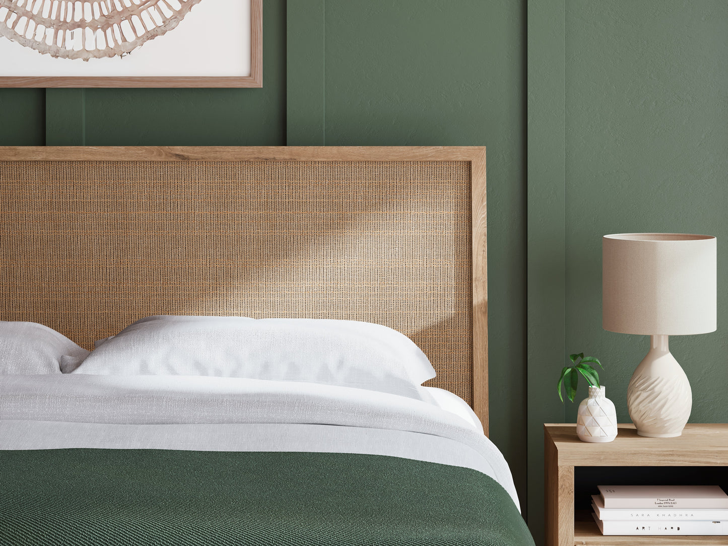 Cielden King Panel Bed, Dresser and Mirror