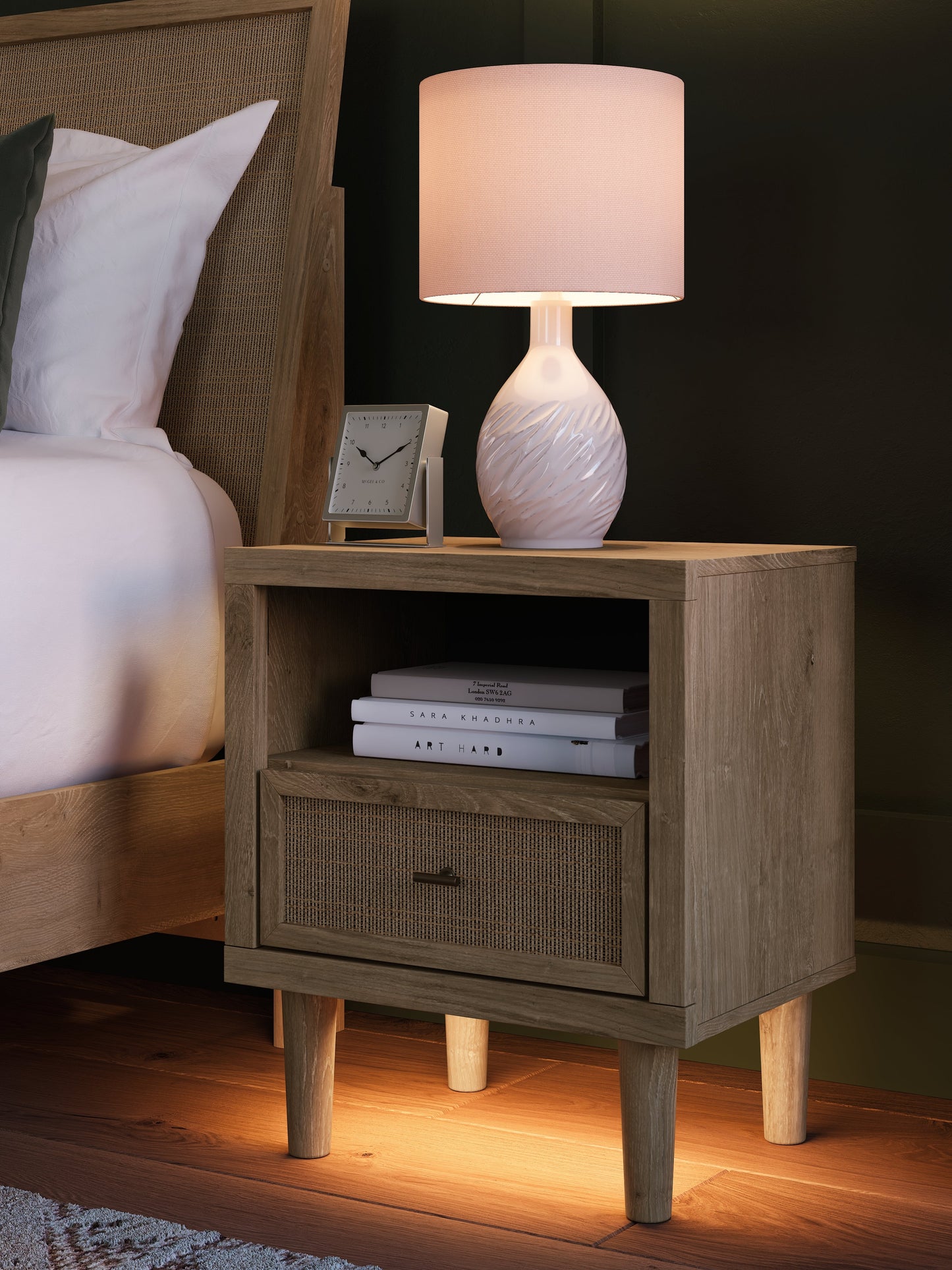 Cielden Queen Panel Bed, Dresser and Nightstand