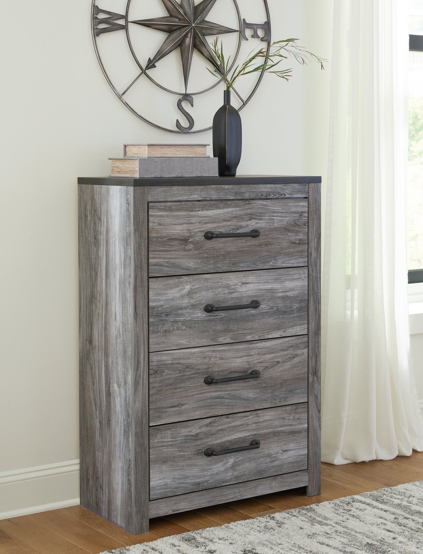 Bronyan Queen Panel Bed, Dresser, Mirror, Chest and 2 Nightstands