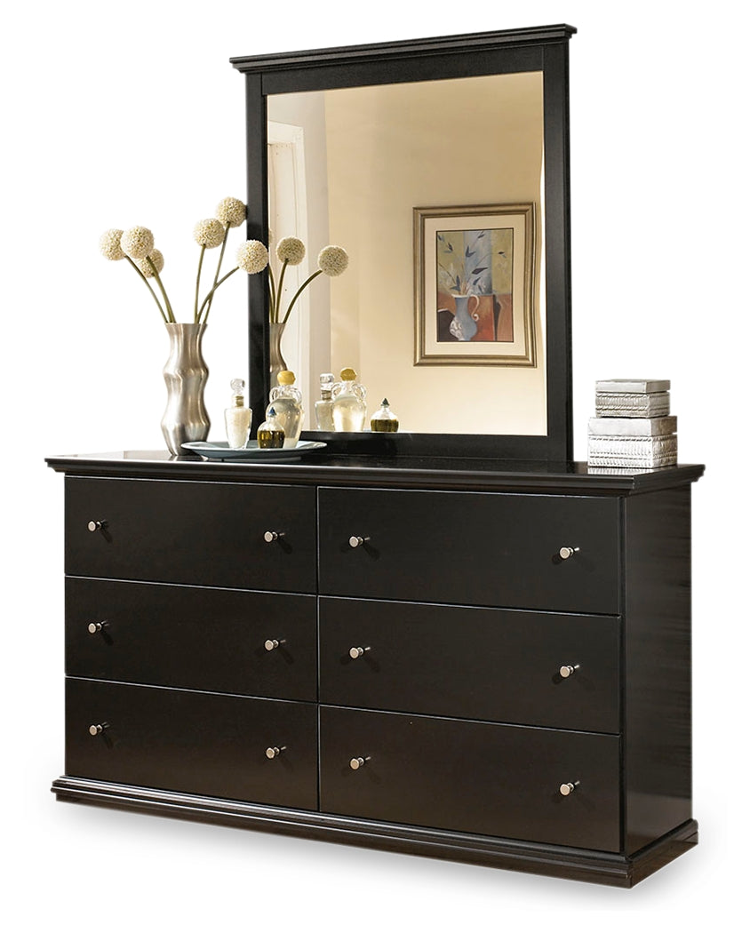 Maribel Twin Panel Headboard, Dresser, Mirror and Nightstand