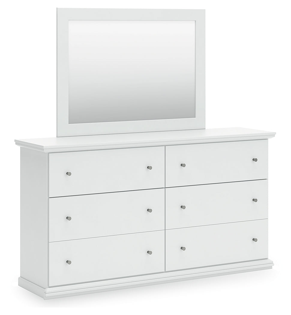 Bostwick Shoals Twin Panel Bed, Dresser and Mirror