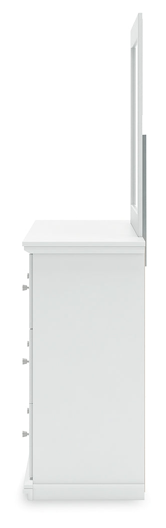 Bostwick Shoals Twin Panel Bed, Dresser and Mirror